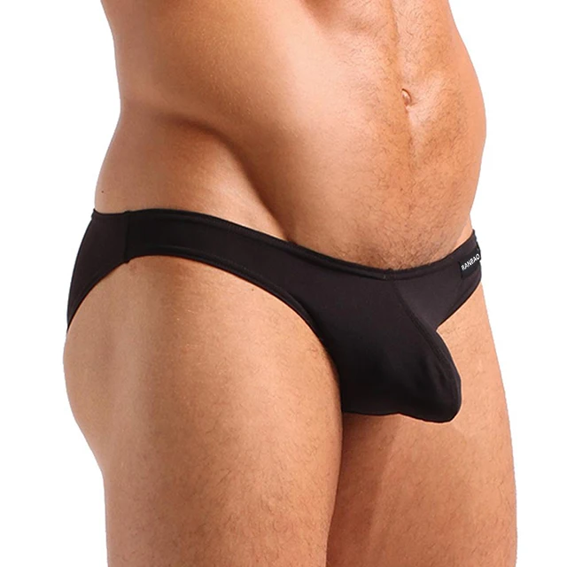 Classic Solid Low Rise Waist Men'S Briefs & Boxers Custom Private Label Sexy Underwear for Man-RANBAO