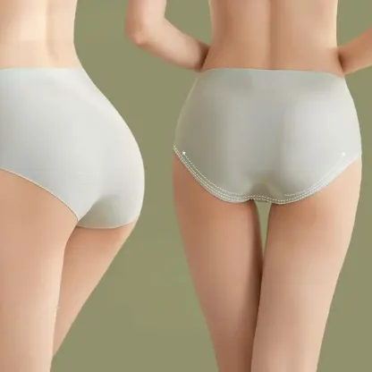 Factory Wholesale Women's Underwear Soft High Hip Tight Cotton Panties Breathable Solid Color Women Boxers-RANBAO