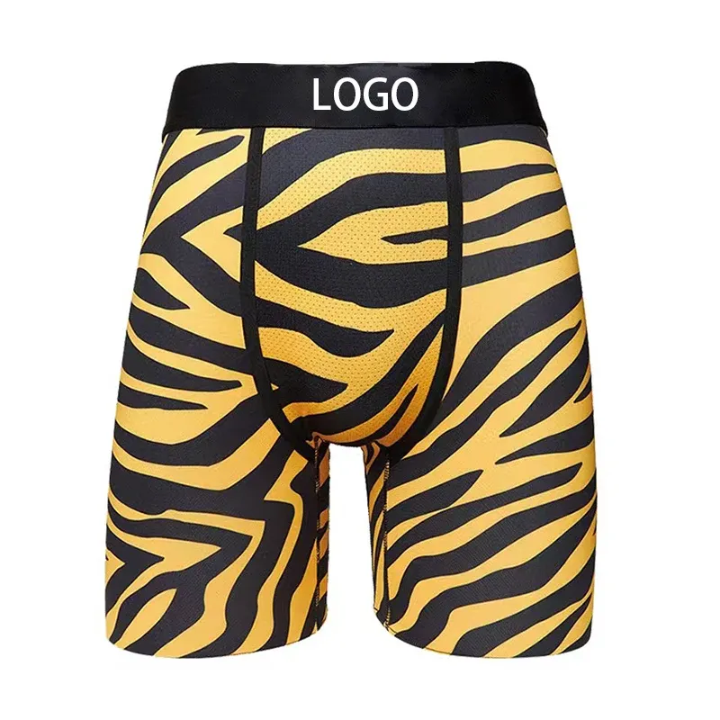 Hot Selling Customizable Men's Boxer Briefs Plus Size Cotton Low-Rise Knitted Shorts Sustainable Custom Logo Printing for Sports-RANBAO