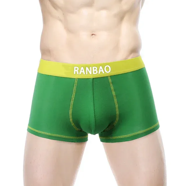 Hot Sale New Arrival Ribbed Big Bulge Passion Men'S Briefs & Boxers Classic Solid Mature Male Penis Underwear-RANBAO