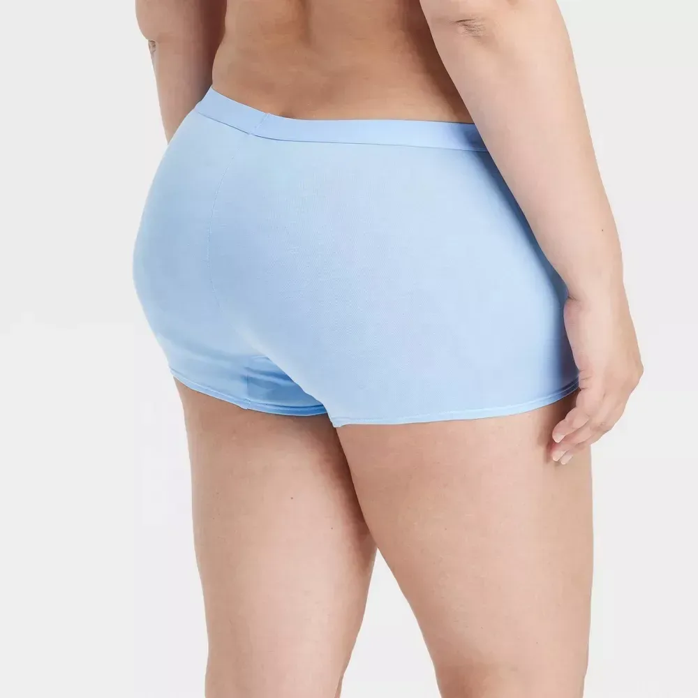 OEM Factory Full Waistband Elastic Women's Cotton Button-front Front Placket Boyshorts-RANBAO