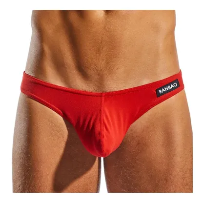 Classic Solid Low Rise Waist Men'S Briefs & Boxers Custom Private Label Sexy Underwear for Man-RANBAO
