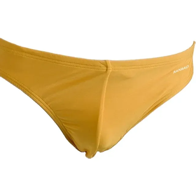 Customized Service Wholesale Men Breathable Quick Drying Nylon Material Underwear for Men'S Swimming Briefs-RANBAO