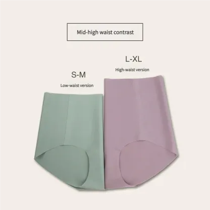 Women's Invisible Panty Stretch Underwear Seamless Hipster Brief 7A Anti-bacterial Ice Silk Thin Ladies Modal Teenage Panties-RANBAO