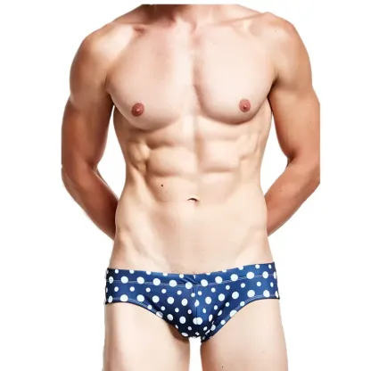 Newest High Quality Mens Swim Trunks Print Pattern Custom Swimwear Men Low-rise Men Cool Swimsuit-RANBAO