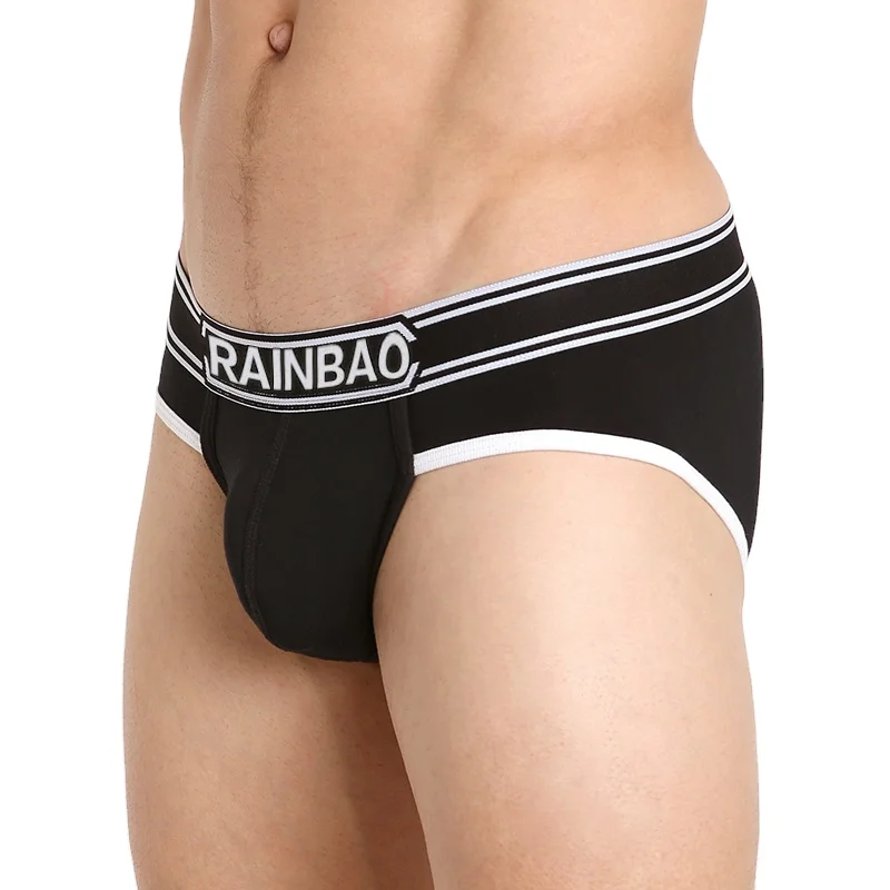 Wholesale Stock Lot Underwear for Man Classical Cotton Male Basics Boxer Briefs-RANBAO
