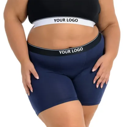 Custom Durable Sustainable Plus Size High Waisted  5 Inch Modal BoyShorts Womens Baller Boxers Briefs-RANBAO