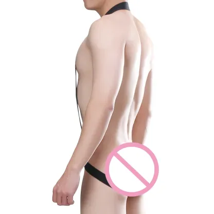Gold Supplier Men Bodysuits Plus Size Gay Mens Jockstrap Bodysuit Sexy Cotton Bodysuits Costume-RANBAO