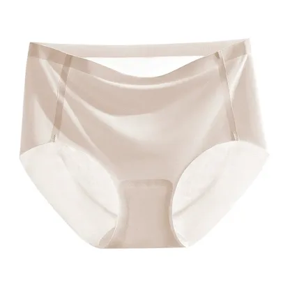 Factory Wholesale Women's Underwear Soft High Hip Tight Cotton Panties Breathable Solid Color Women Boxers-RANBAO