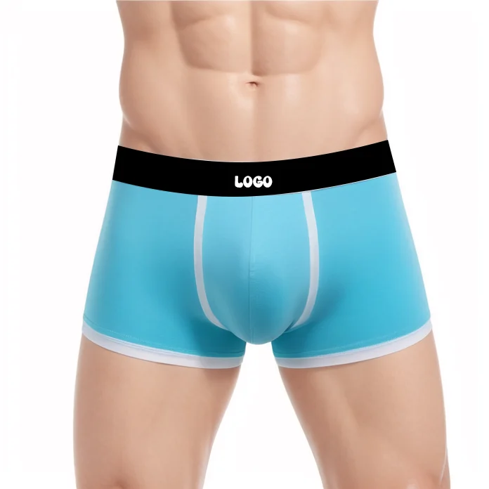 Classical High Quality Men Short Boxers Male Creative Logo Underwear Spandex Polyester Fabrics for Men Shorts-RANBAO