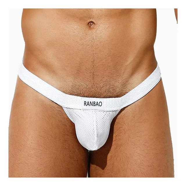 Professional Durable Breathable Mesh Boys Sexy Underwear Big Bulge Penis Underwear for Man-RANBAO