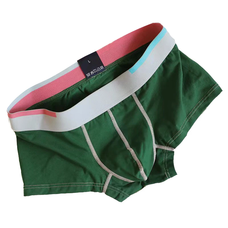 Popular Men Underwear Boxer Mid-rise Cotton Mens Underwear Custom Logo Mens Boxer Briefs-RANBAO