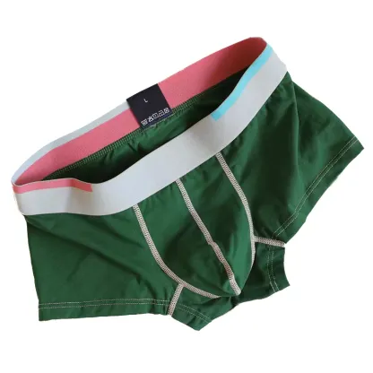 Popular Men Underwear Boxer Mid-rise Cotton Mens Underwear Custom Logo Mens Boxer Briefs-RANBAO