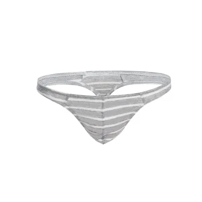 Comfortable G-String Sexy Underwear Man Male Thogs Underwear Striped Pattern Thongs  for Men-RANBAO