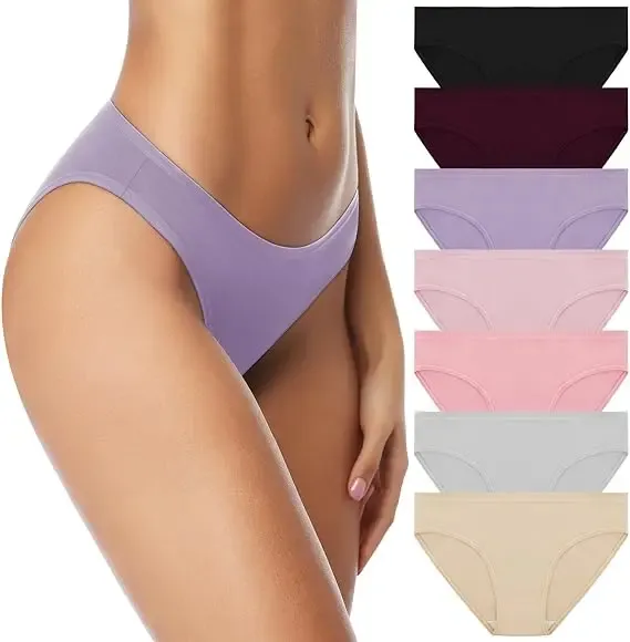 Wholesale Seamless Underwear Women High Quality Cotton Breathable Low-rise Briefs Sexy Beach Bikini Panties for Women-RANBAO