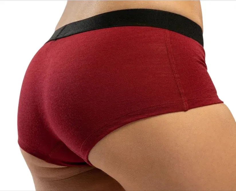 Organic Boxer Shorts for Women Sporty Low-Rise Underwear Sustainable Woven Panties Great Gift Idea!-RANBAO