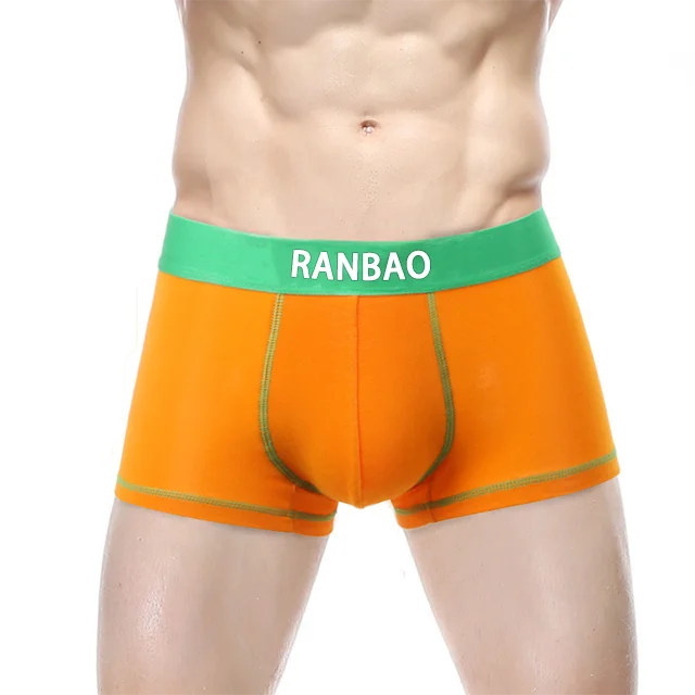 Hot Sale New Arrival Ribbed Big Bulge Passion Men'S Briefs & Boxers Classic Solid Mature Male Penis Underwear-RANBAO
