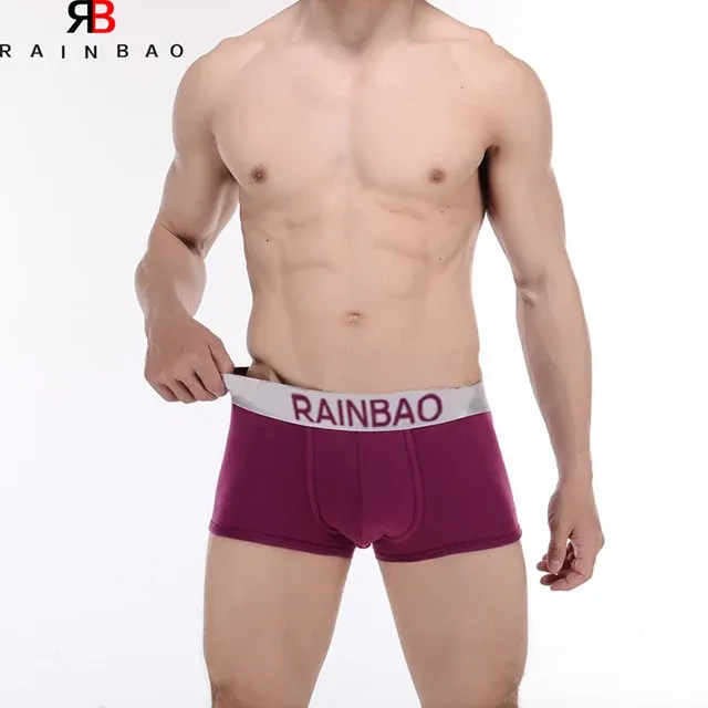 Best Seller Mature Charming Classic Solid Ribbed Male Penis Underwear Big Bulge Men'S Sexy Briefs & Boxers-RANBAO