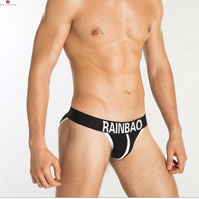 Low Rise Waist Wide Comfort Flex Waistband Men'S Boxer Briefs Custom Logo Male Penis Underwear-RANBAO