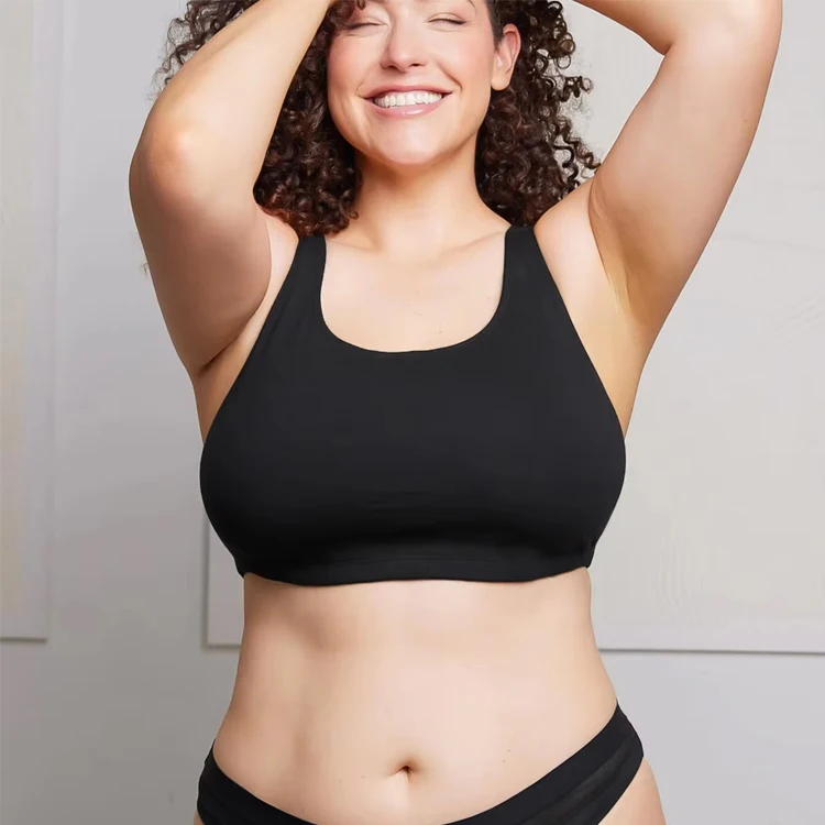 Wholesale Women Fitness Backless Top Vest No Steel Ring Cup Invisible Bra Vest Women Jogging Seamless Sports Bra-RANBAO