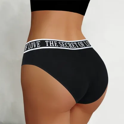2025 New Custom Logo Plus Sizes Underwear Letter Printing Women Fitness Yoga Seamless Panties-RANBAO
