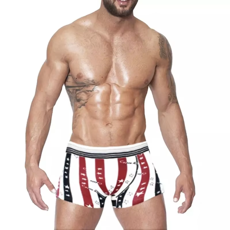 Fashion And Good Taste Men's Customized Comfortable Underwear Boxers With Multielements