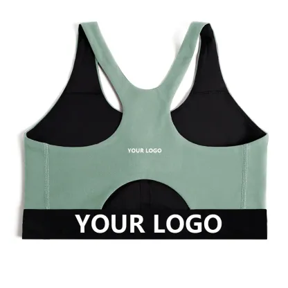 Super Perfect Stretch Elastic Sports Bra Moisture Wicking Microfiber Soft Plush Hand-Feel Flexibility Everyday Plus Size Line-RANBAO