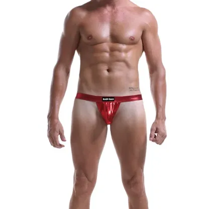 New Hot Sexy Gay Men Underwear Breathable Bikini Sissy Jockstrap Thongs Sleeve Penis Pouch Men Thongs G Strings T-Back-RANBAO