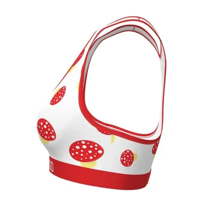 Custom Printed Women's Sport Bra Plus Size Reversible Design Bamboo Modal Polyester From China Factory Washed Technics-RANBAO