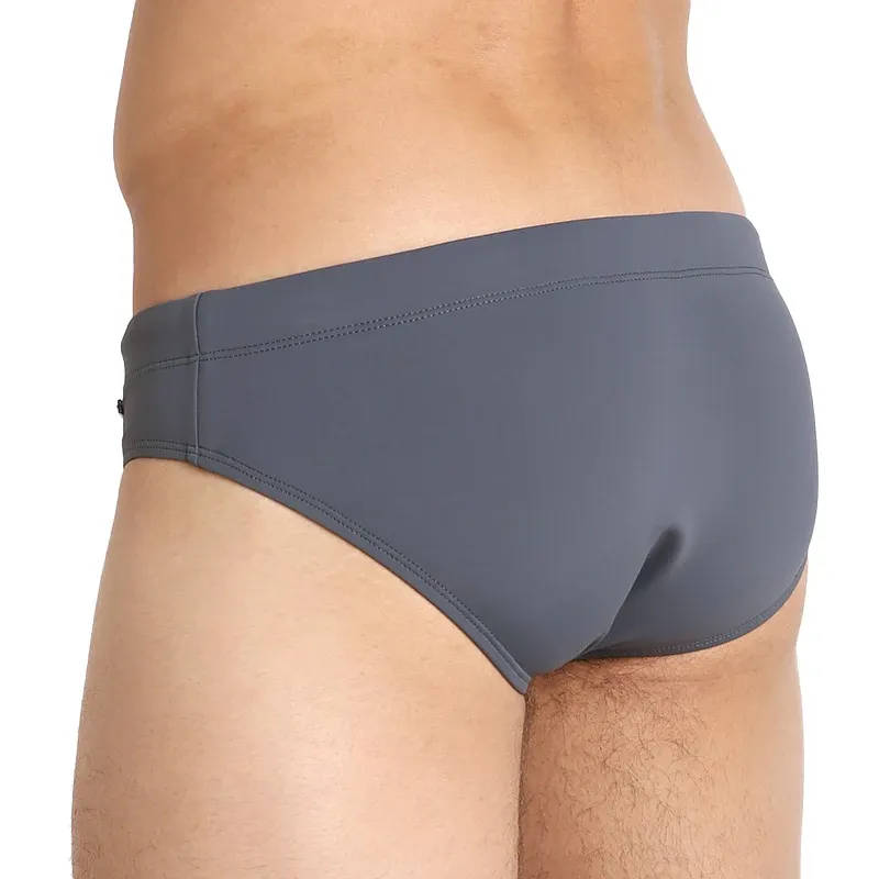 Top Quality Mens Fitness Swimwear String Design Custom Logo Mens Swimming Low-rise Cool Swim Wear-RANBAO