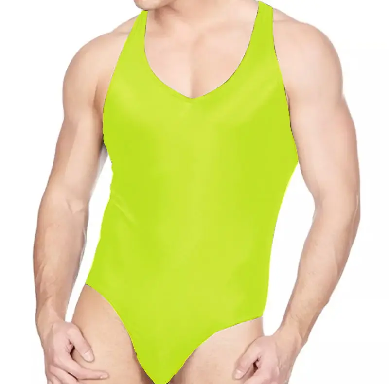New Men's Sexy Jumpsuit Bodysuit Pants Underwear Made of Comfortable Nylon and Spandex-RANBAO