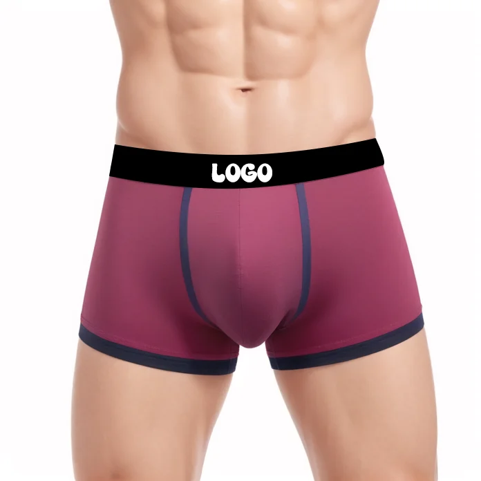 Classical High Quality Men Short Boxers Male Creative Logo Underwear Spandex Polyester Fabrics for Men Shorts-RANBAO