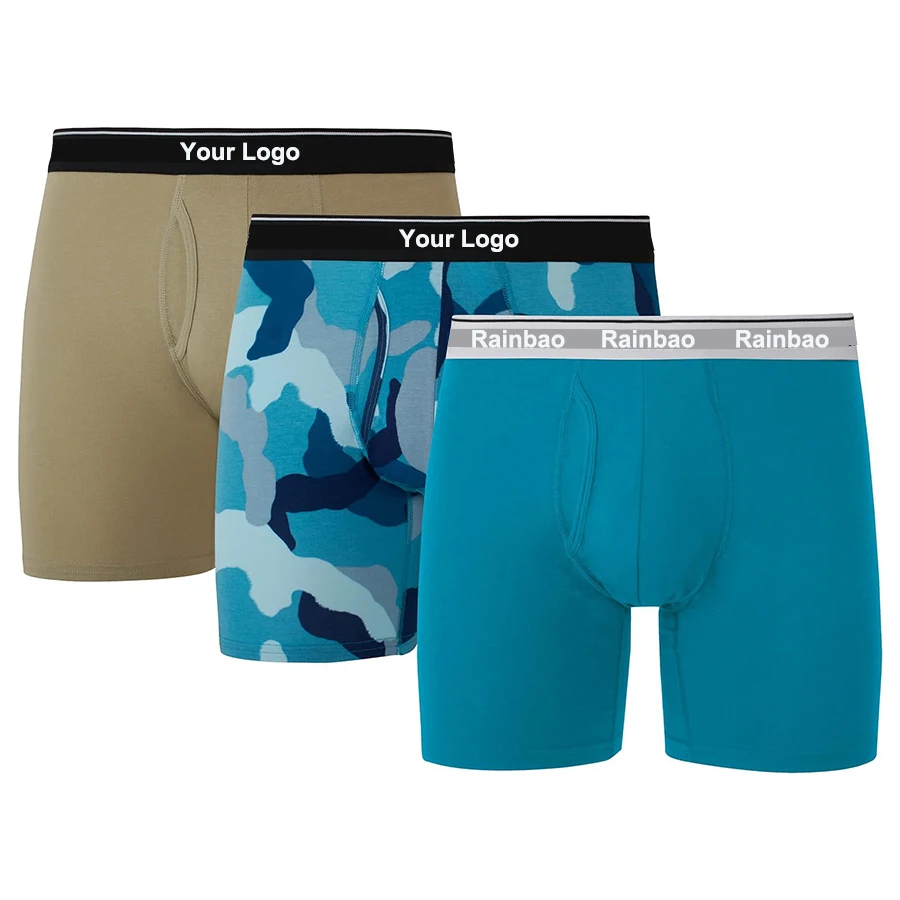 OEM Factory Originals Men's Boxer Briefs Trunks Stretch Cotton Moisture Wicking Modern Fit Low Mid-Rise Breathable Underwear-RANBAO