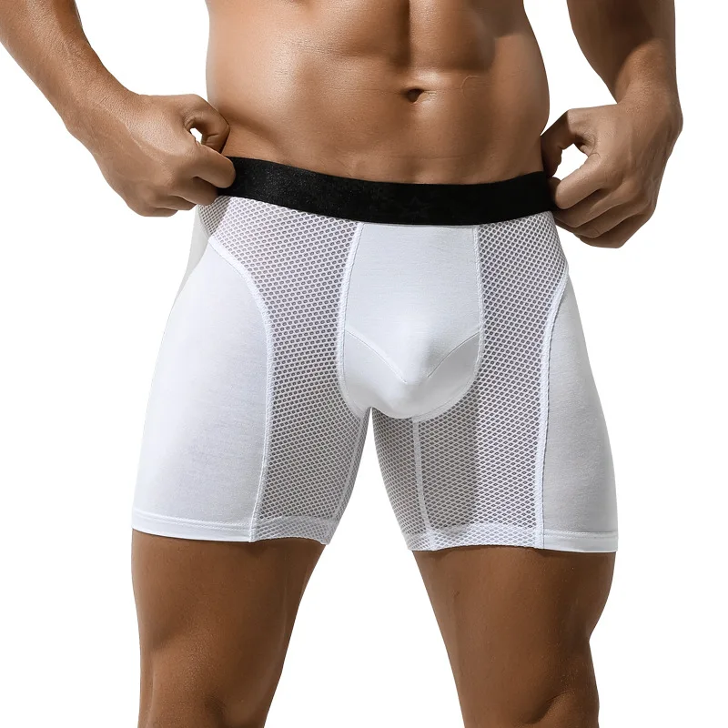 95%Cotton and 5%Elastic Fabric Cotton Stretch Classic Fit Boxer Underwear Garments Stock Lot Boxers-RANBAO