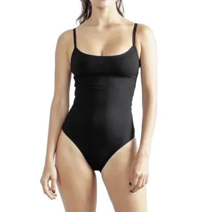 Customized High Quality Certified Organic Women Cotton Black Women's Bodysuit-RANBAO