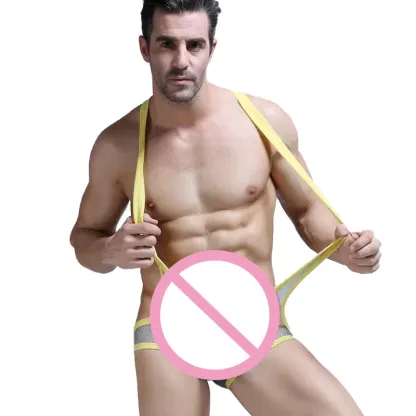 Factory Direct Supply Bodysuit Mens Mixed Colors Gay Mens Bodysuit Mesh Mens Sexy Underwear-RANBAO