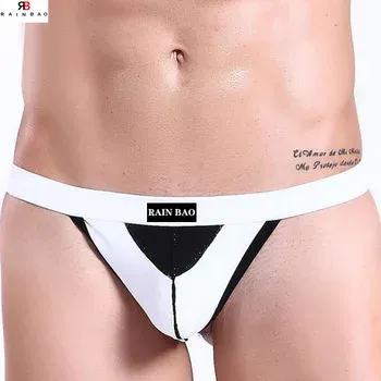 Wholesale Vendors Men's Jockstraps Briefs Athletic Supporters Thongs Low Waist Sexy  G-string Gay Men's Underwear Thong-RANBAO