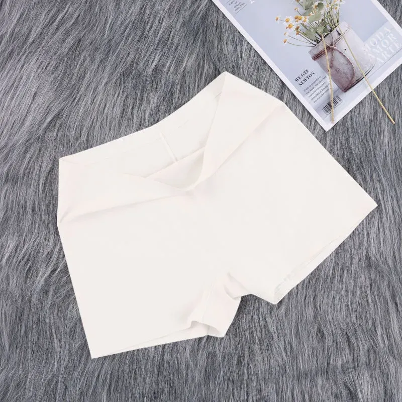 Customized Summer Thin Underwear Ice Silk Seamless Panties Women Mid-Waist Boxer Cotton Crotch Boyshorts-RANBAO