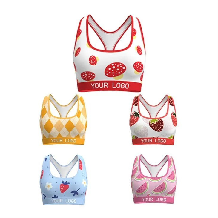 Custom Printed Women's Sport Bra Plus Size Reversible Design Bamboo Modal Polyester From China Factory Washed Technics-RANBAO