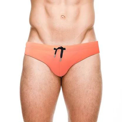 Ranbao Swimwear Brief Custom Sexy Bathing Suit Swimming Costume for Mens Male Men's Gay Swimsuit Sheer Clothes Swim Briefs Men-RANBAO