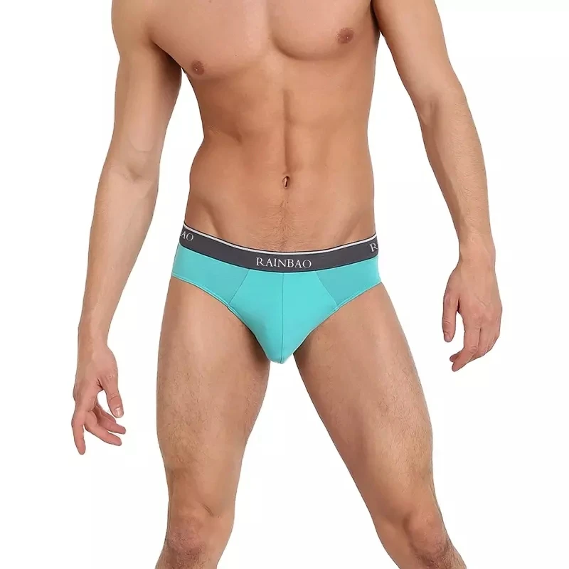 High Quality Men's Underwear Custom Made XL Briefs High Elastic Spandex Sexy Mens Boxer with Custom Logo Competitive Price-RANBAO