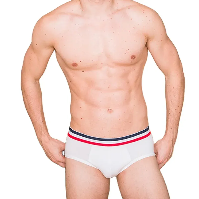 Mens Underwear Cotton Boxer 3pcs Pack High Quality Plus Size Loose Pants Men Woven Boxer Briefs-RANBAO