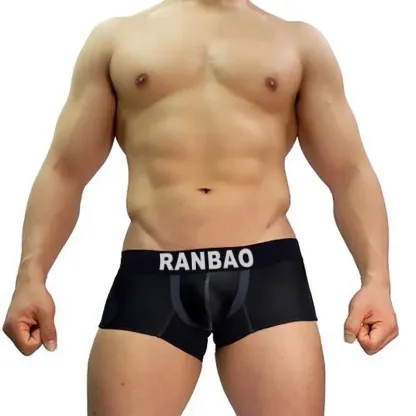 Men's Lingerie Panties Mens Trunk Modal Men Boxer Brief Underwear Briefs Custom-RANBAO