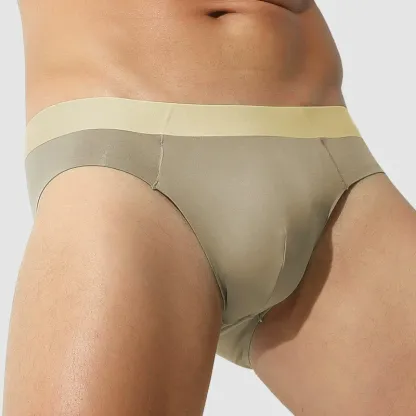 Custom Logo Men's Boxer Briefs High Elasticity Breathable Modal Seamless Thin Trunks 100 Yarns Mid-Rise Underwear Panties-RANBAO