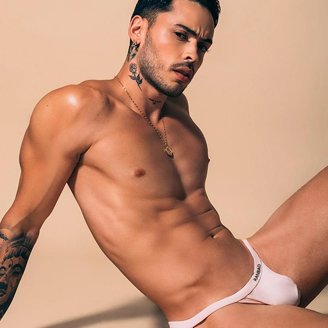 Custom Private Label Sexy G-String Men'S Briefs & Boxers Soft Comfortable Breathable Smooth Male Inner Wear Brief-RANBAO