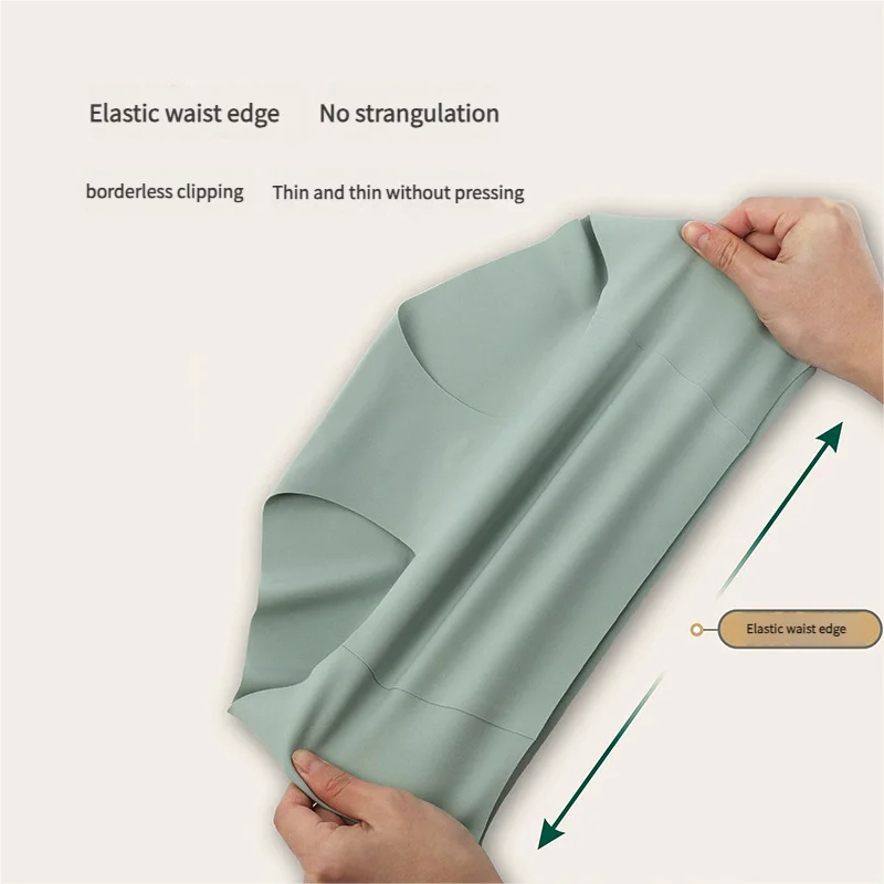 Women's Invisible Panty Stretch Underwear Seamless Hipster Brief 7A Anti-bacterial Ice Silk Thin Ladies Modal Teenage Panties-RANBAO