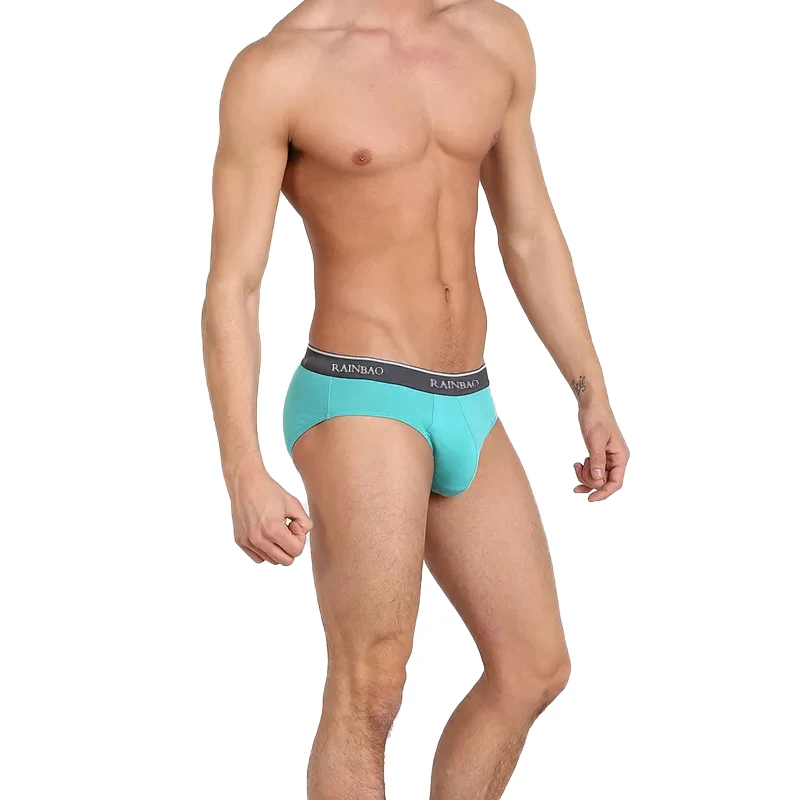 High Quality Men's Underwear Custom Made XL Briefs High Elastic Spandex Sexy Mens Boxer with Custom Logo Competitive Price-RANBAO
