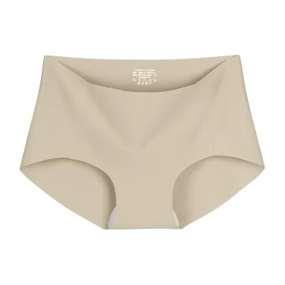 Women's Invisible Panty Stretch Underwear Seamless Hipster Brief 7A Anti-bacterial Ice Silk Thin Ladies Modal Teenage Panties-RANBAO