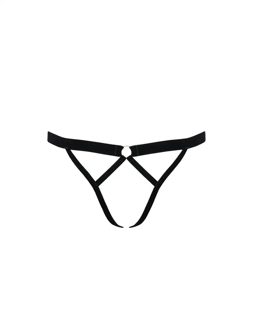 Womens Open Crotch Sexy Thongs Panties Underwear Low Rise T-Back Underpants Lingerie-RANBAO