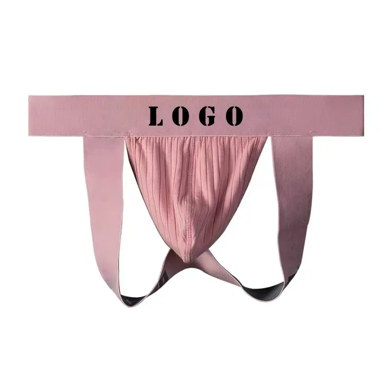 Wholesale Fashion Cotton Gay Men Sexy Man's Underwear Thong Men Jockstrap Quick Dry Thongs and G Strings U Pouch-RANBAO